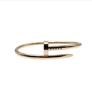 Cartier Juste Un Clou Bracelet 18K Rose Gold Size 16